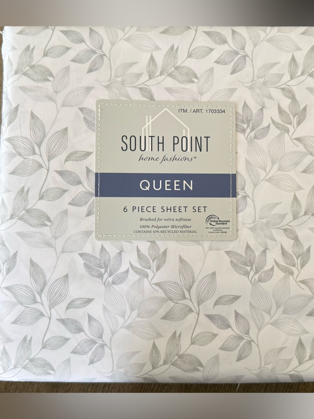 South Point Leafy Queen Sheet NWT 6 Pieces